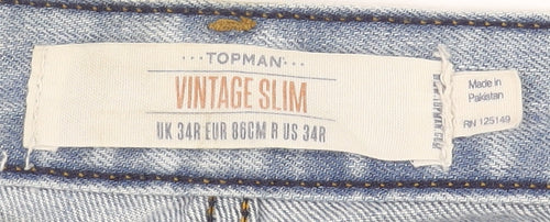 Topman Blue Vintage Slim Men's Jeans - Size 34