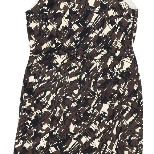 Next Women’s Brown Sleeveless Scoop Dress, Size 14