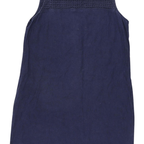 Next Petite Blue Shift Dress for Women - Size 14