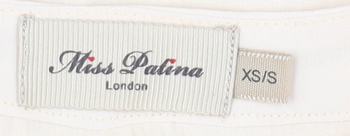 Miss Patina Women's Ivory Ruffle Blouse XS