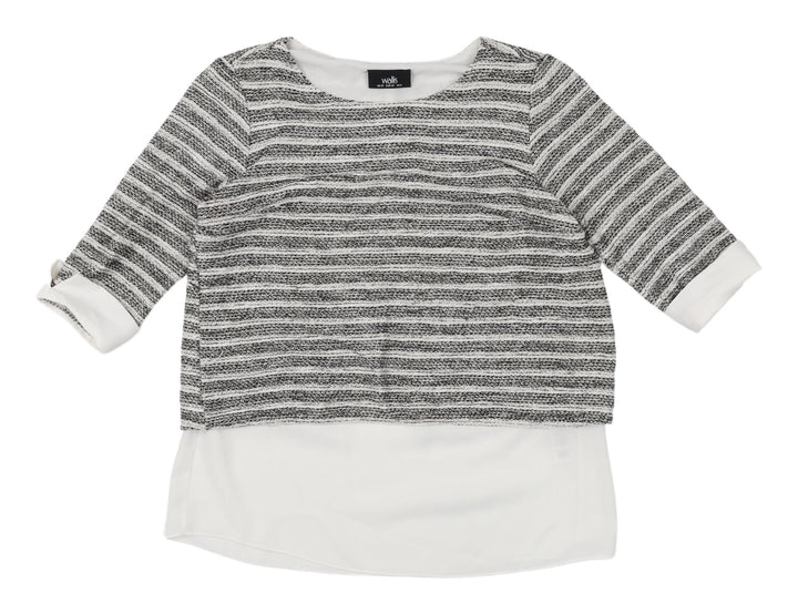 Wallis Women's Multicoloured Striped Tunic Blouse UK 10