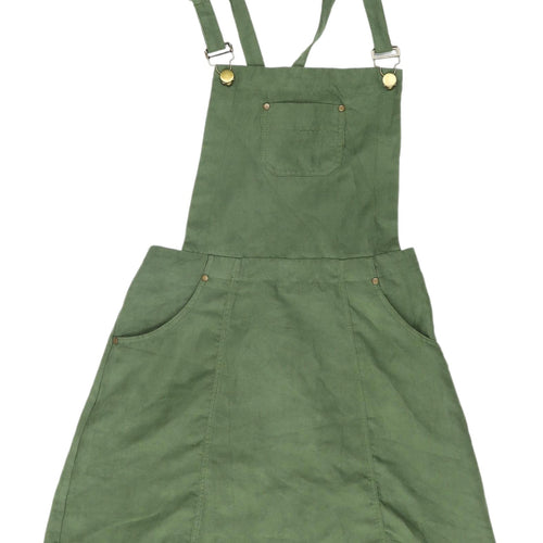 Ravi Famous Women's Green Pinafore Dress Size 8