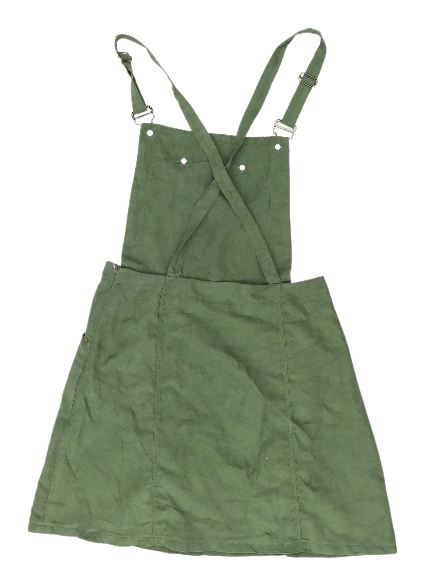 Ravi Famous Women's Green Pinafore Dress Size 8