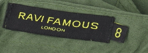 Ravi Famous Women's Green Pinafore Dress Size 8