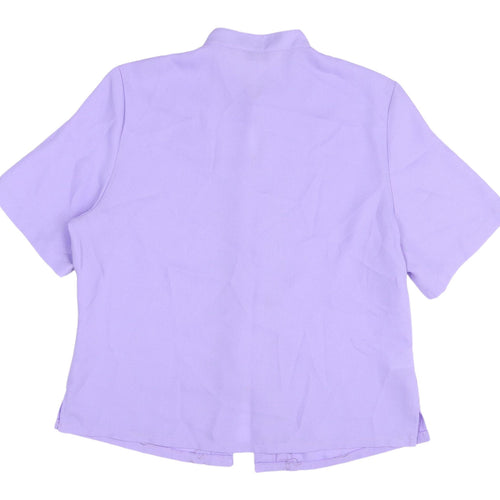 Isabelle Women's Purple Blouse Size 18 Short Sleeve