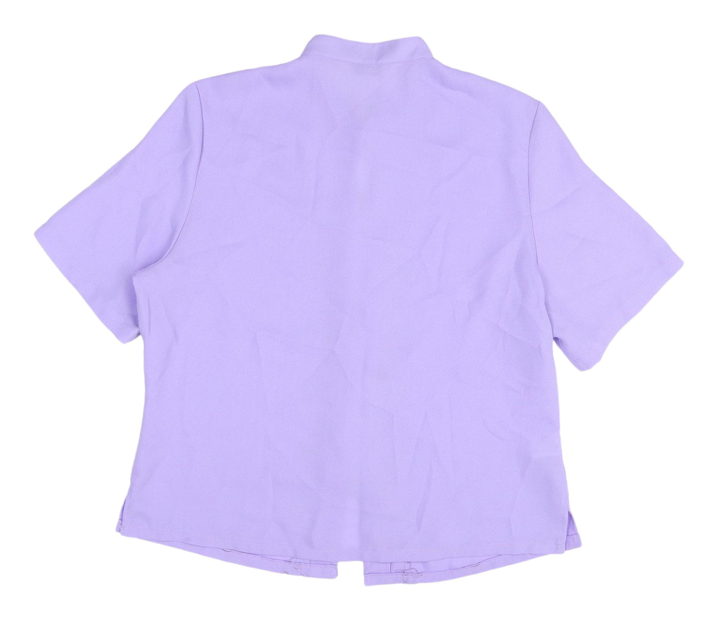 Isabelle Women's Purple Blouse Size 18 Short Sleeve