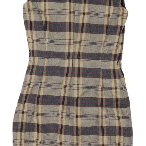 MNG Collection Women's XS Plaid Sheath Dress