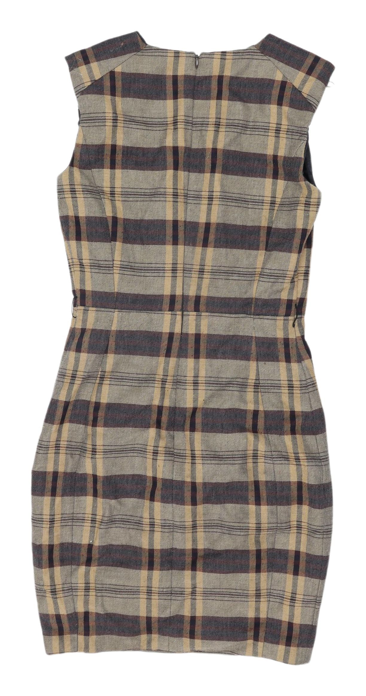 MNG Collection Women's XS Plaid Sheath Dress
