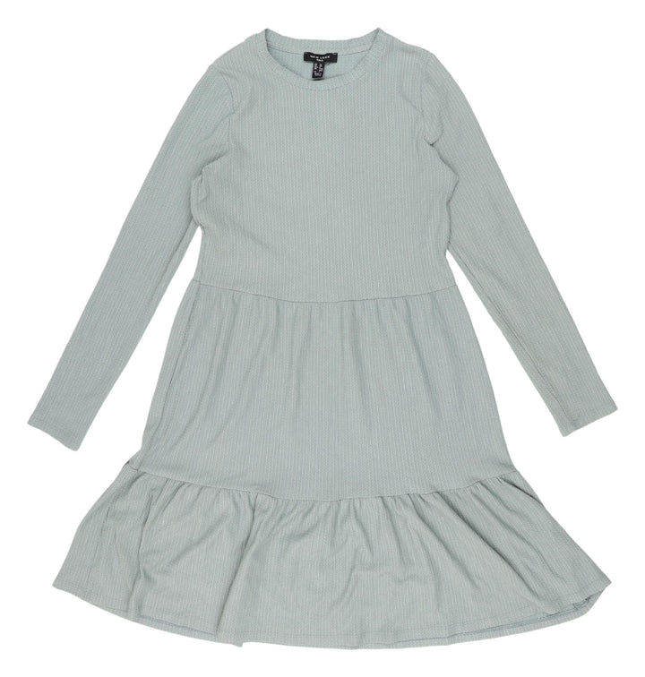 New Look Women's Green A-Line Knee Length Dress