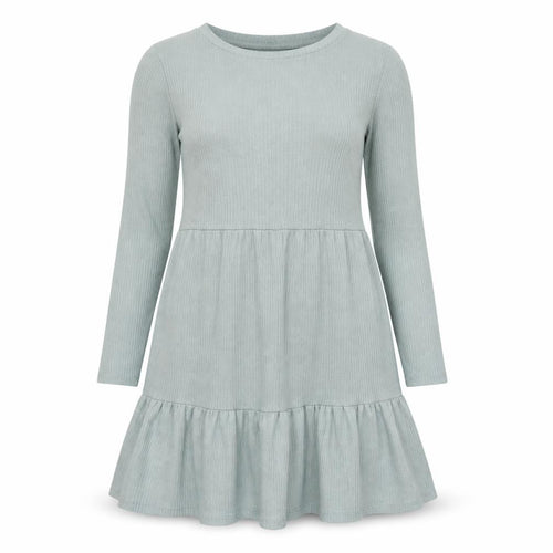 New Look Women's Green A-Line Knee Length Dress
