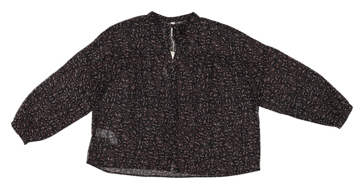 MNG Women's Black Button Long Sleeve Top Size 12