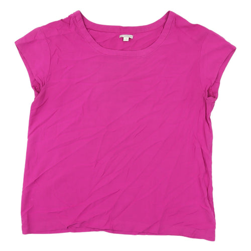 Gap Women's Pink Basic T-Shirt M - Casual Spring Top