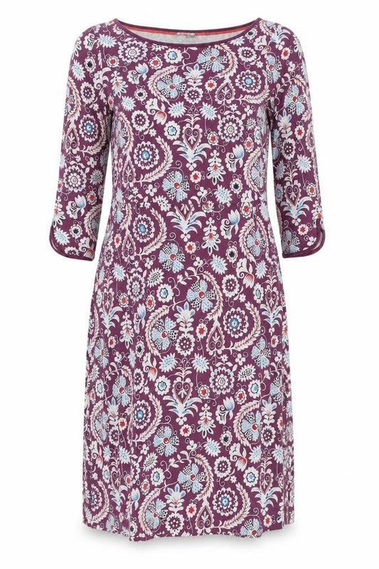 Front view of Boden Women's Multicoloured Paisley Dress, size 12