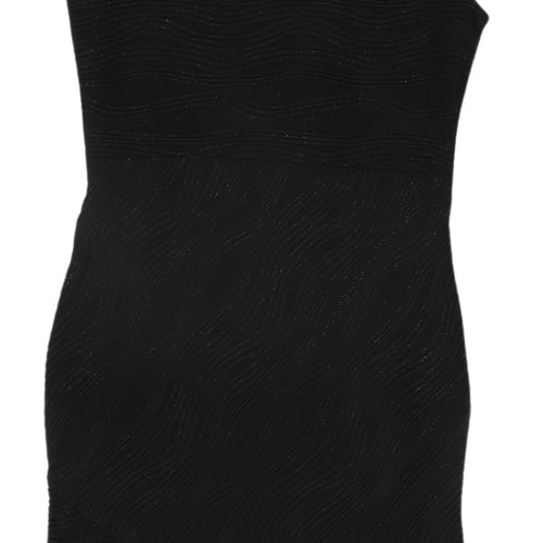 Lipsy Black Bodycon Dress - Size 10, Party Staple