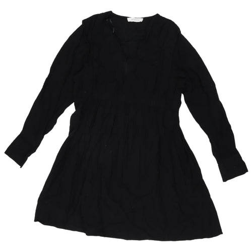 Promod Black Long Sleeve Dress Women Size 10