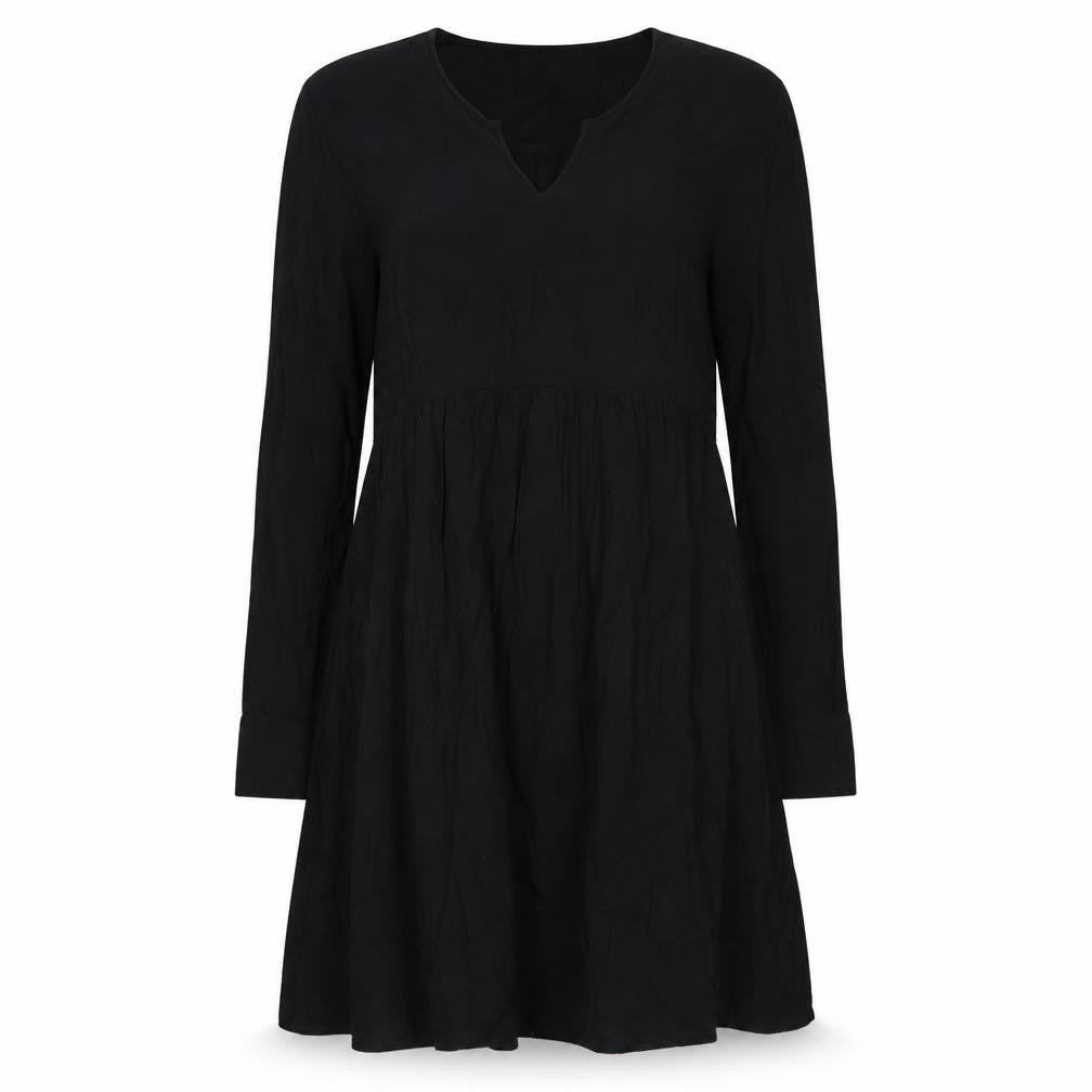 Promod Black Long Sleeve Dress Women Size 10