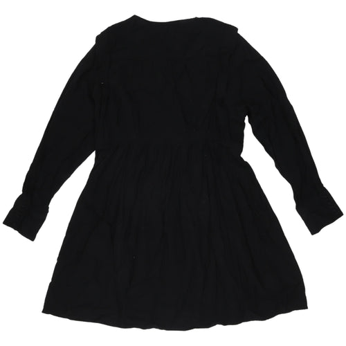 Promod Black Long Sleeve Dress Women Size 10