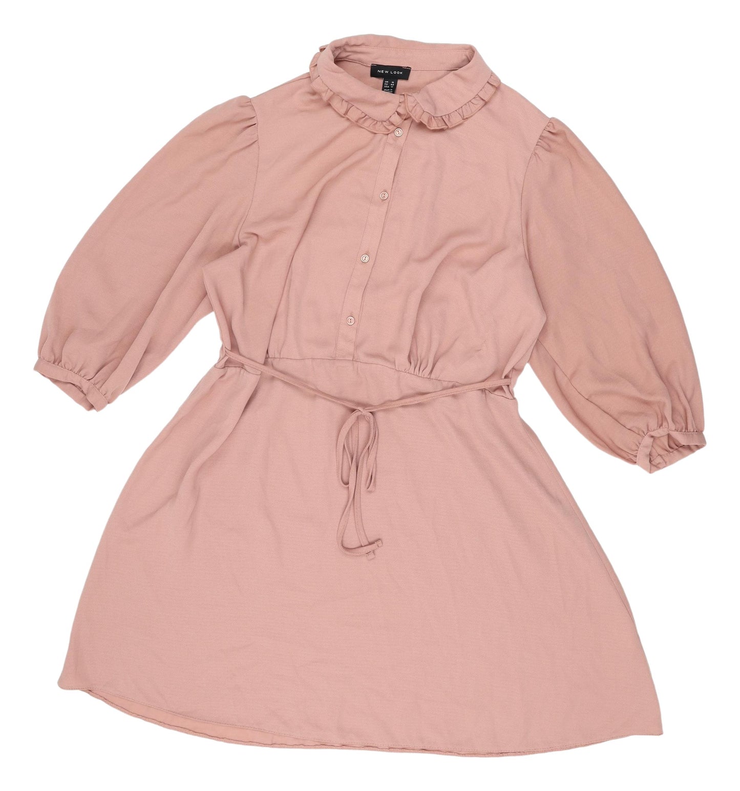 New Look Women’s Pink Collared Shirt Dress Size 16
