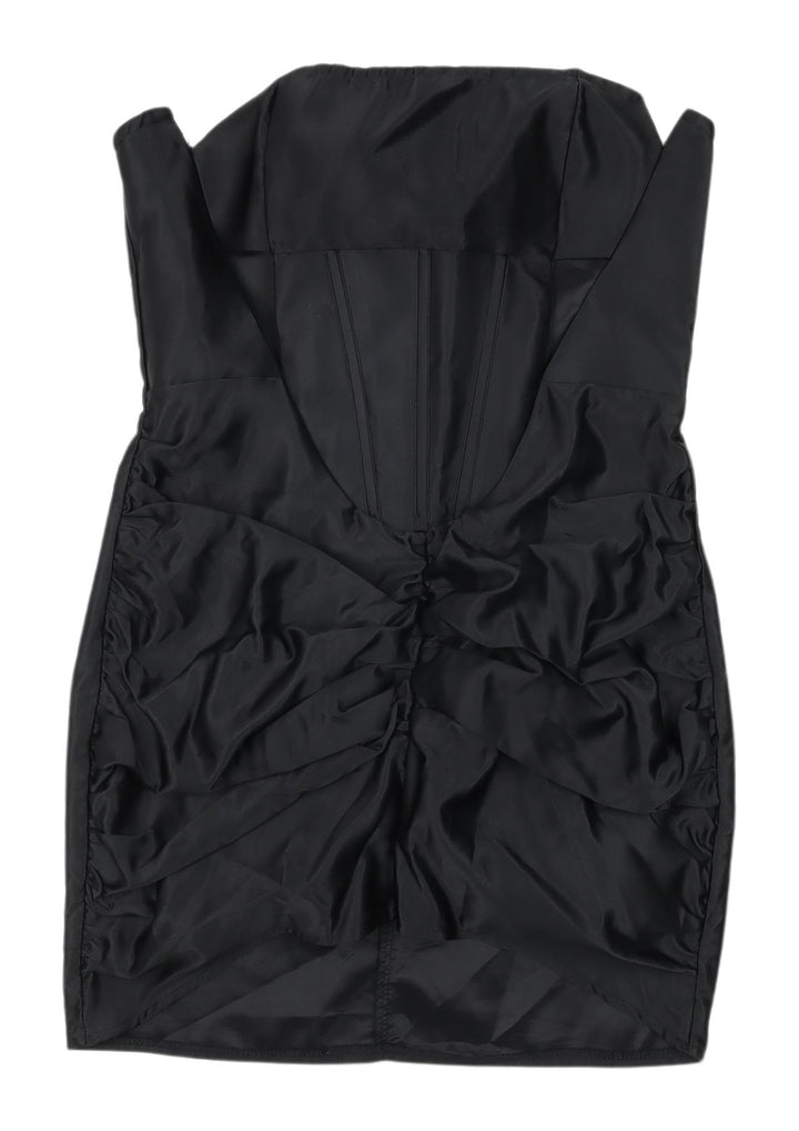 PrettyLittleThing Black Strapless Party Dress Size 12