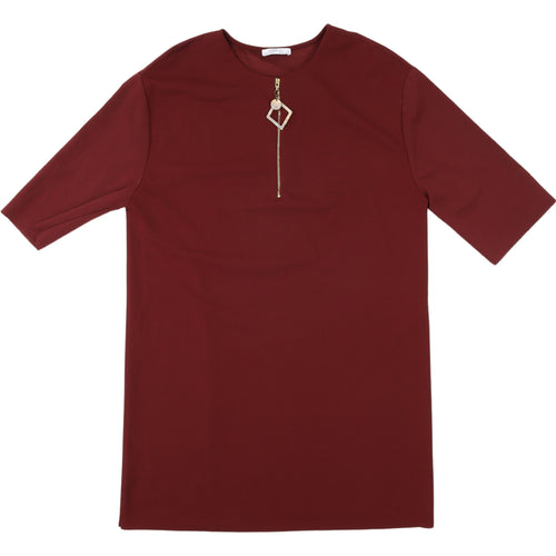 Zara Women's Red Shift Dress Size 14 with Zip