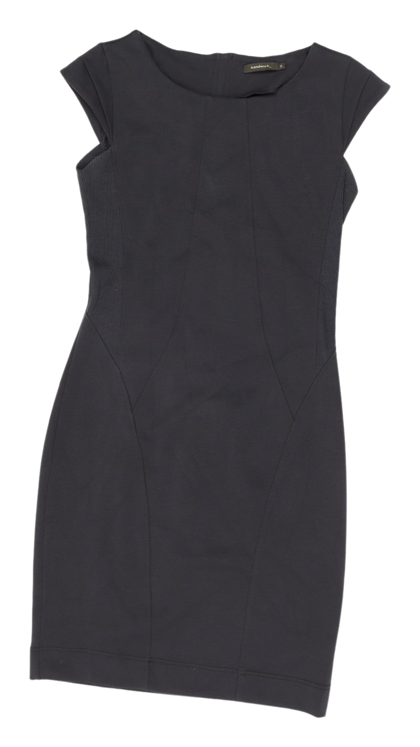 Sandwich Women's Black Sheath Dress, Size S