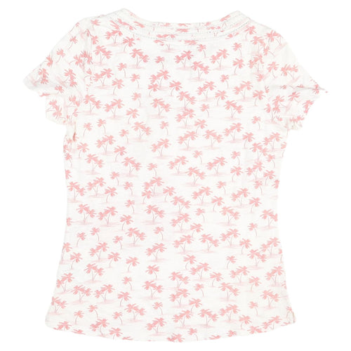 Marks and Spencer Women's Pink Flamingo Print T-Shirt UK 8