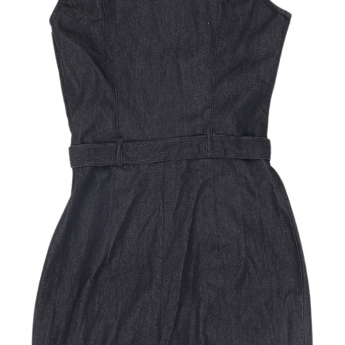 Miss Selfridge Women's Blue Denim Shirt Dress Size 4