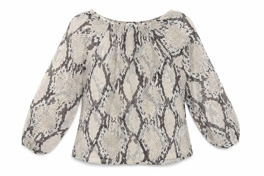 H&M Women’s XS Multicoloured Animal Print Tunic Blouse