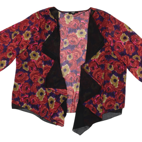 Koko Women's Multicoloured Kimono Blouse Size 22