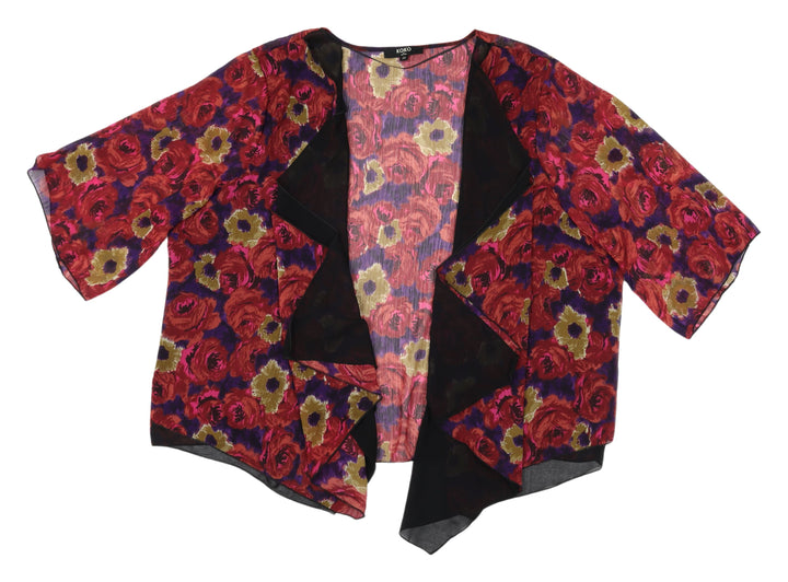 Koko Women's Multicoloured Kimono Blouse Size 22