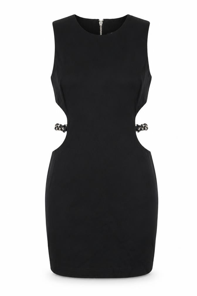 London Look Women's Black Sheath Dress S Party