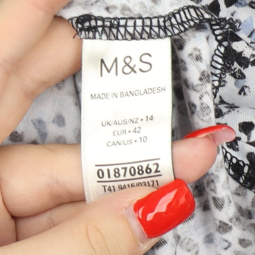 Marks & Spencer Women's Multicoloured Floral T-Shirt, Size 14