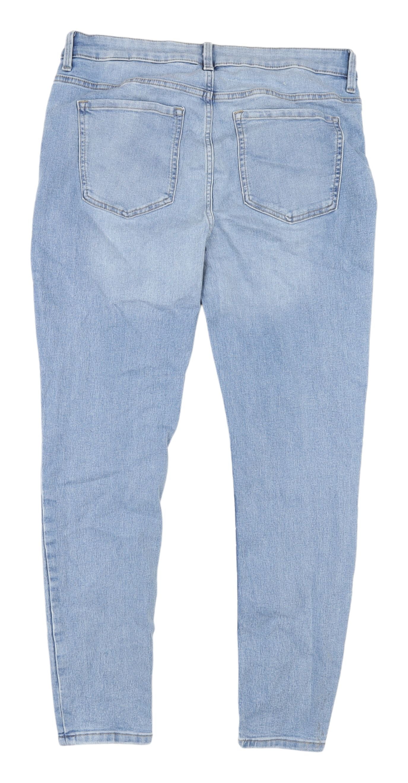 Marks & Spencer Women's Blue Skinny Jeans Size 14
