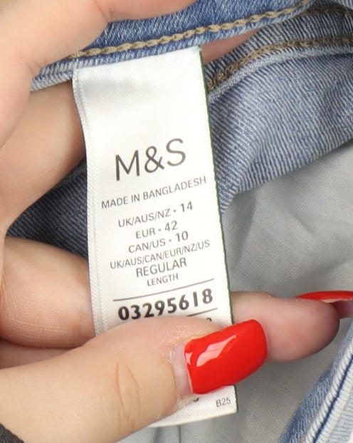 Marks & Spencer Women's Blue Skinny Jeans Size 14