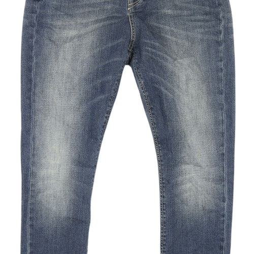 JColor Women's Blue Straight Jeans Size 29 with Stretch