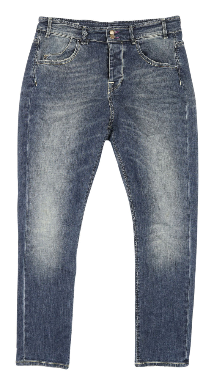 JColor Women's Blue Straight Jeans Size 29 with Stretch