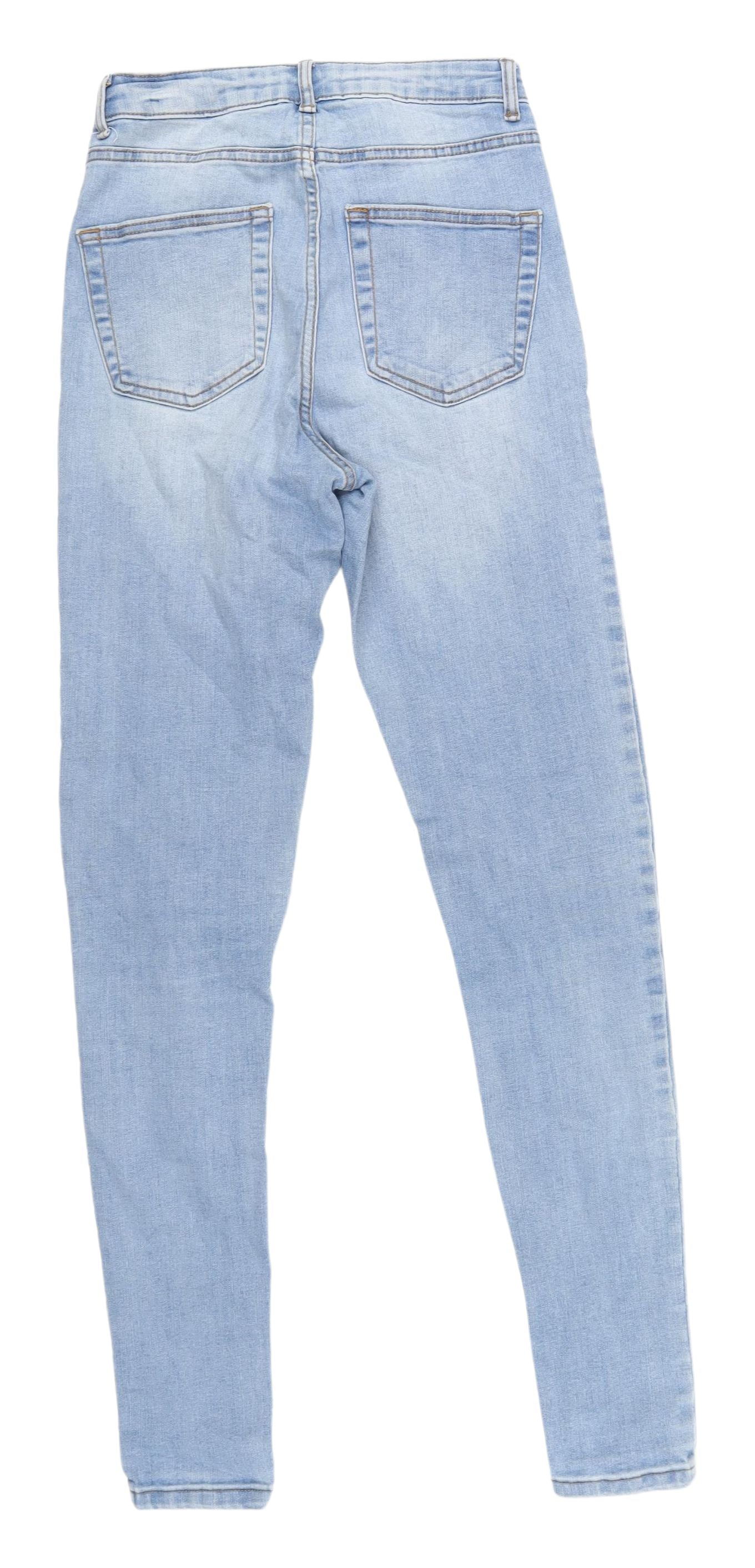 Denim Co. Women's Blue Skinny Jeans - Size 10