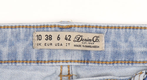 Denim Co. Women's Blue Skinny Jeans - Size 10