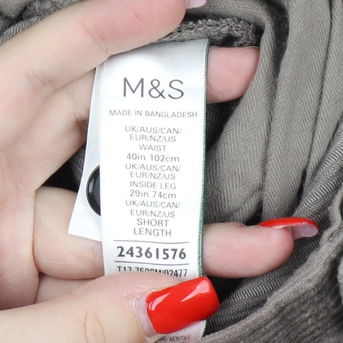 Marks and Spencer Men's Brown Corduroy Trousers