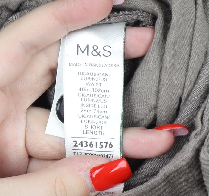 Marks and Spencer Men's Brown Corduroy Trousers