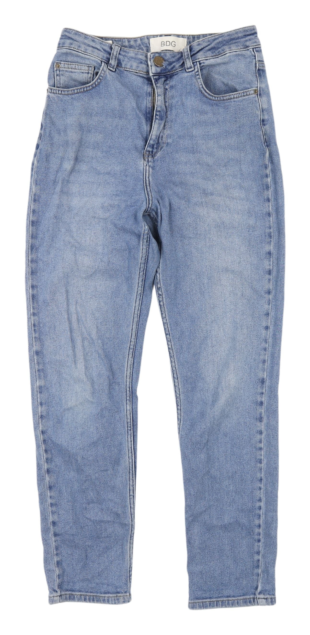 BDG Women's Blue Straight Jeans, Size M, 28W 32L
