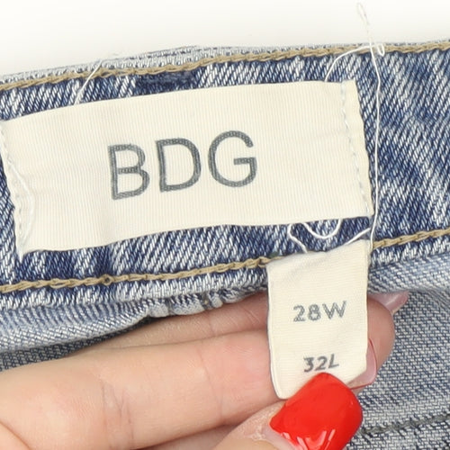 BDG Women's Blue Straight Jeans, Size M, 28W 32L