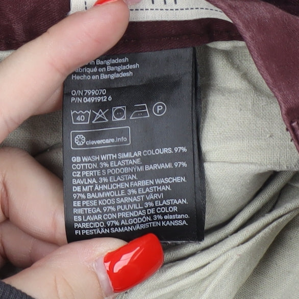 H&M Men's Brown Chino Trousers 28