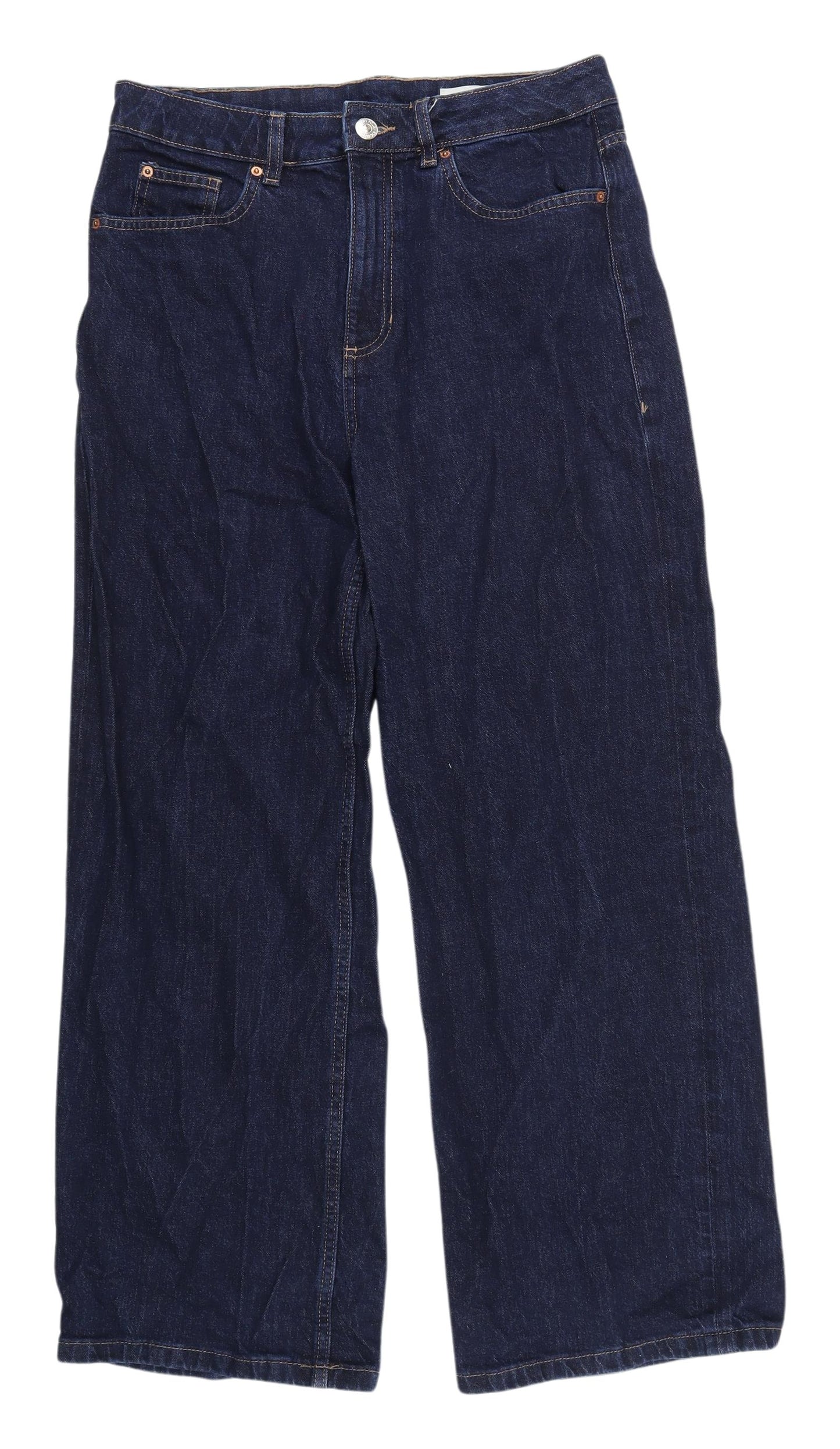 Marks and Spencer Women's Blue Wide-Leg Jeans Size 12