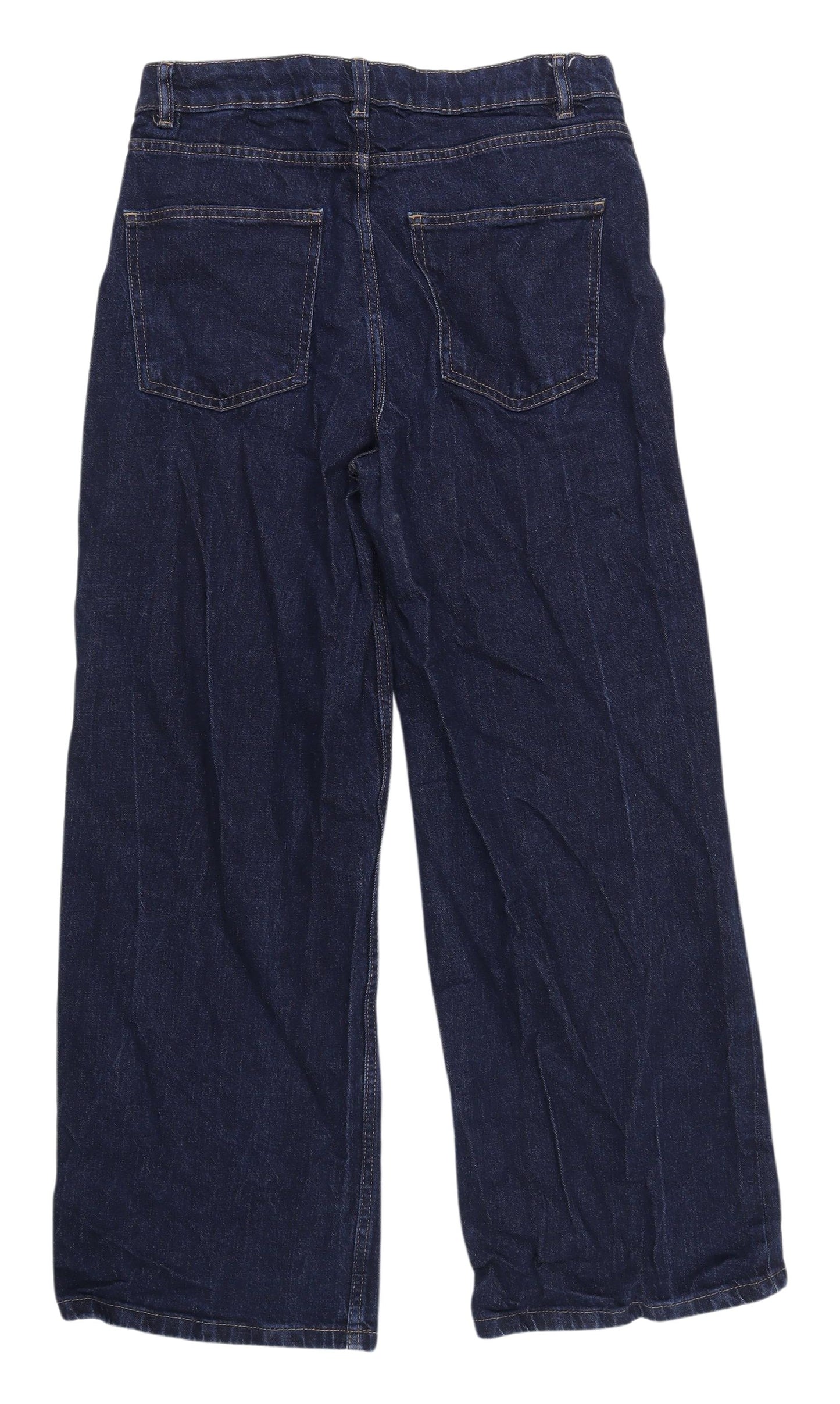 Marks and Spencer Women's Blue Wide-Leg Jeans Size 12