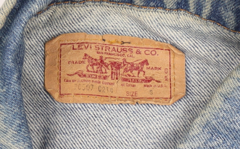 Levi's Men's Blue Denim Jacket Size S Classic