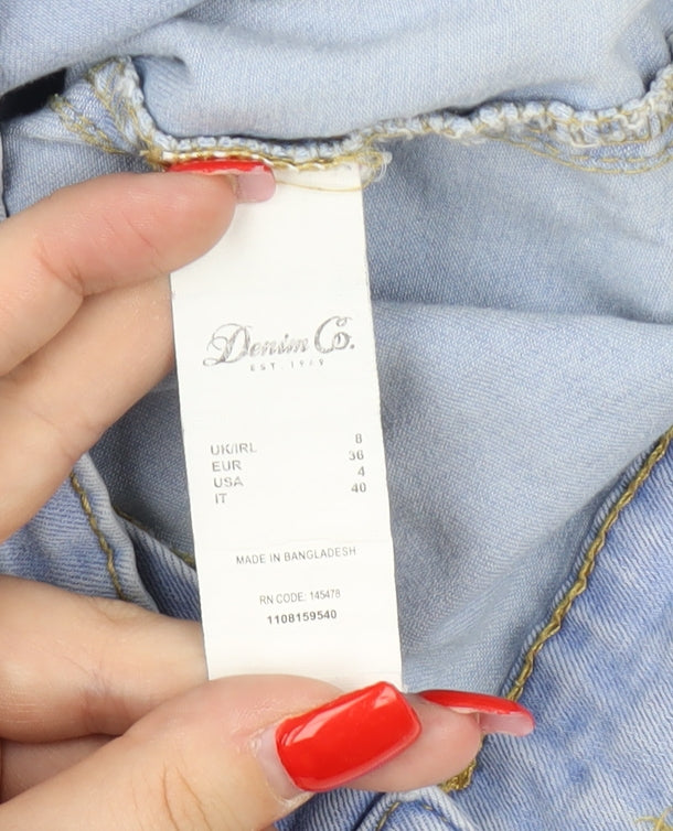Denim Co. Women's Blue Skinny Jeans Size 8