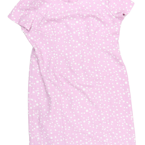 Eastex Women's Pink Polka Dot Sheath Dress Size 16