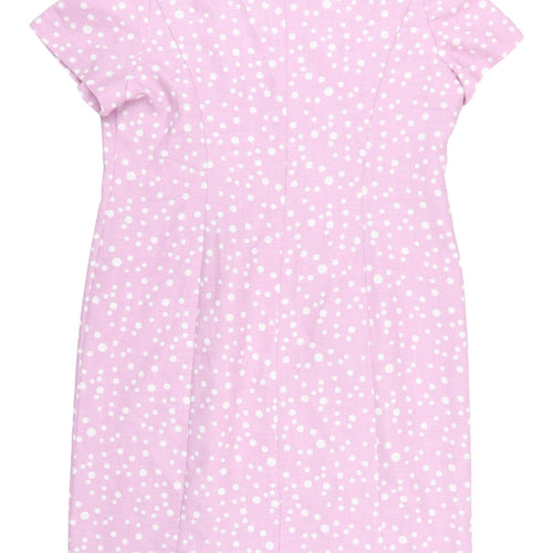 Eastex Women's Pink Polka Dot Sheath Dress Size 16