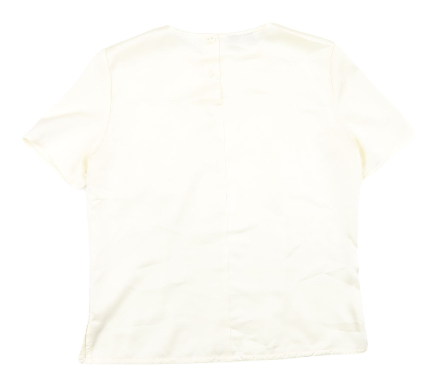 Windsmoor Women's Ivory Blouse Size 14 Short Sleeve